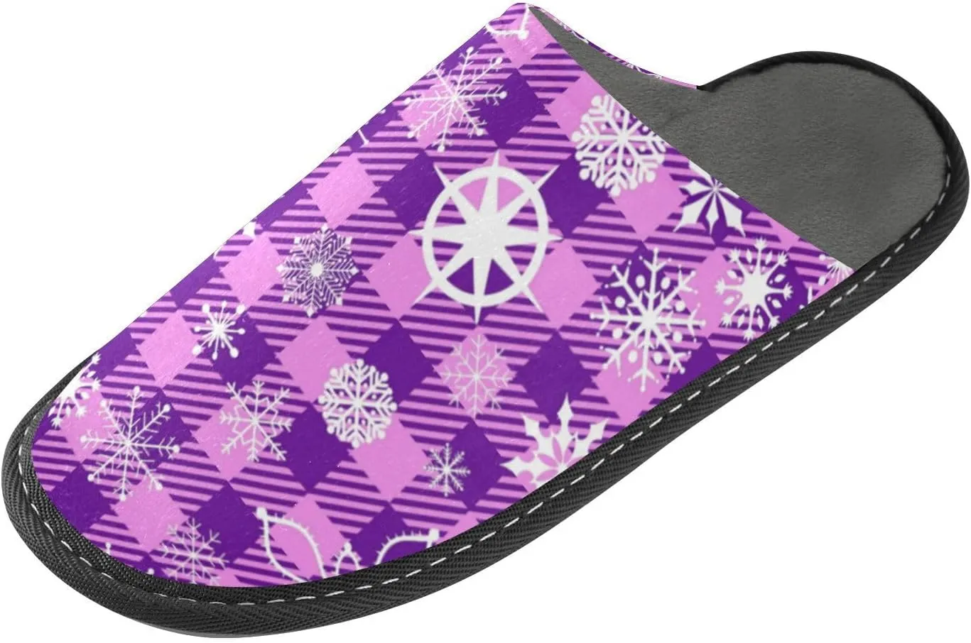 Spa Slippers Indoor House Fuzzy Slippers Soft Memory Foam Non-Slip Home Slipper Winter Shoes For Bedroom Hotel Travel 4-11