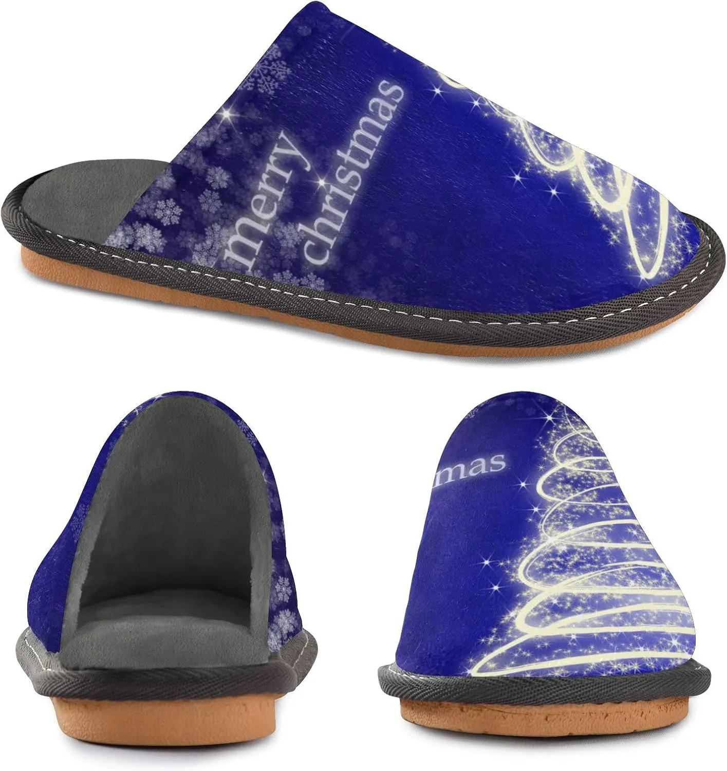 Spa Slippers Indoor House Fuzzy Slippers Soft Memory Foam Non-Slip Home Slipper Winter Shoes For Bedroom Hotel Travel 4-11