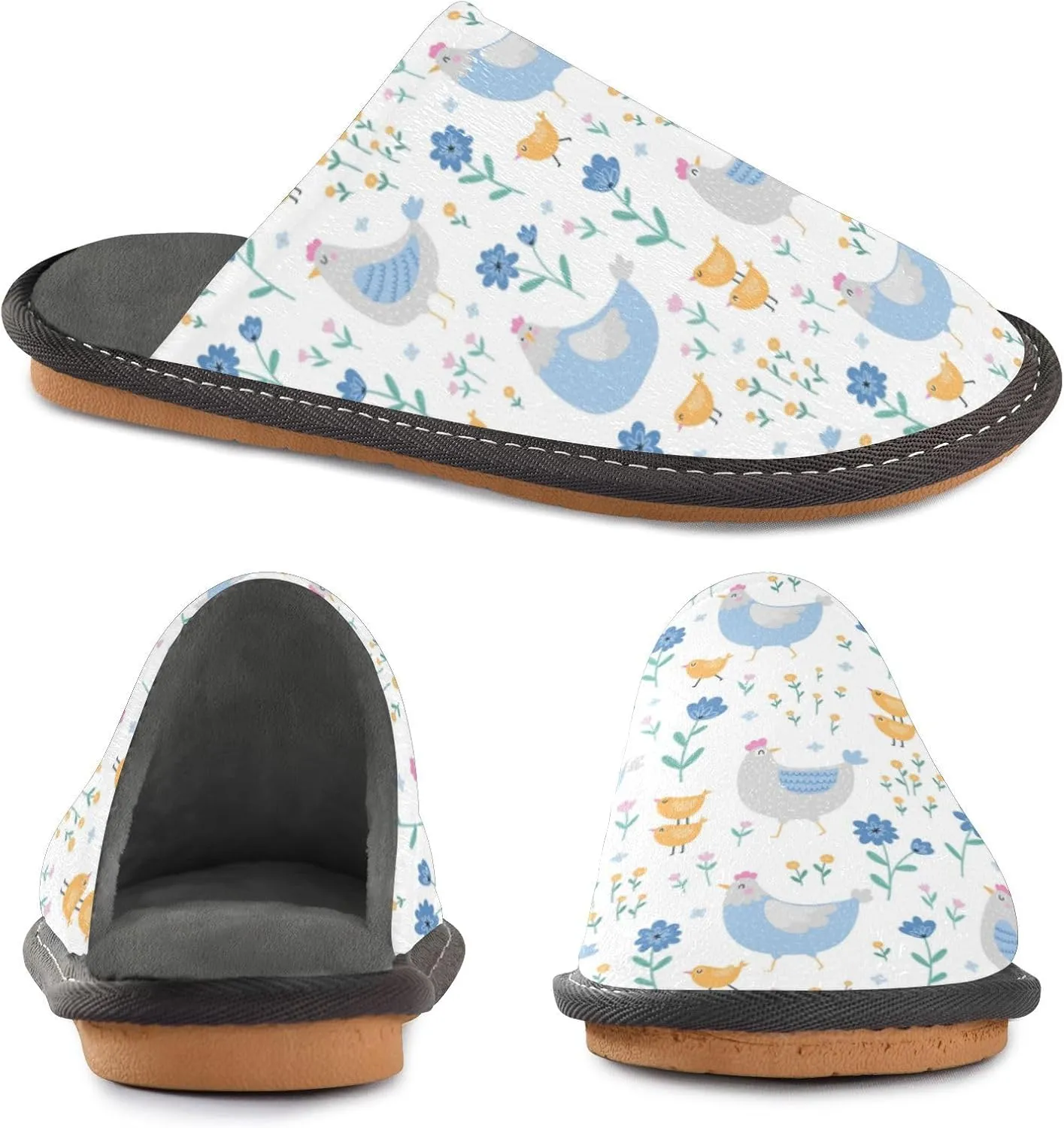 Spa Slippers Indoor House Fuzzy Slippers Soft Memory Foam Non-Slip Home Slipper Winter Shoes For Bedroom Hotel Travel 4-11