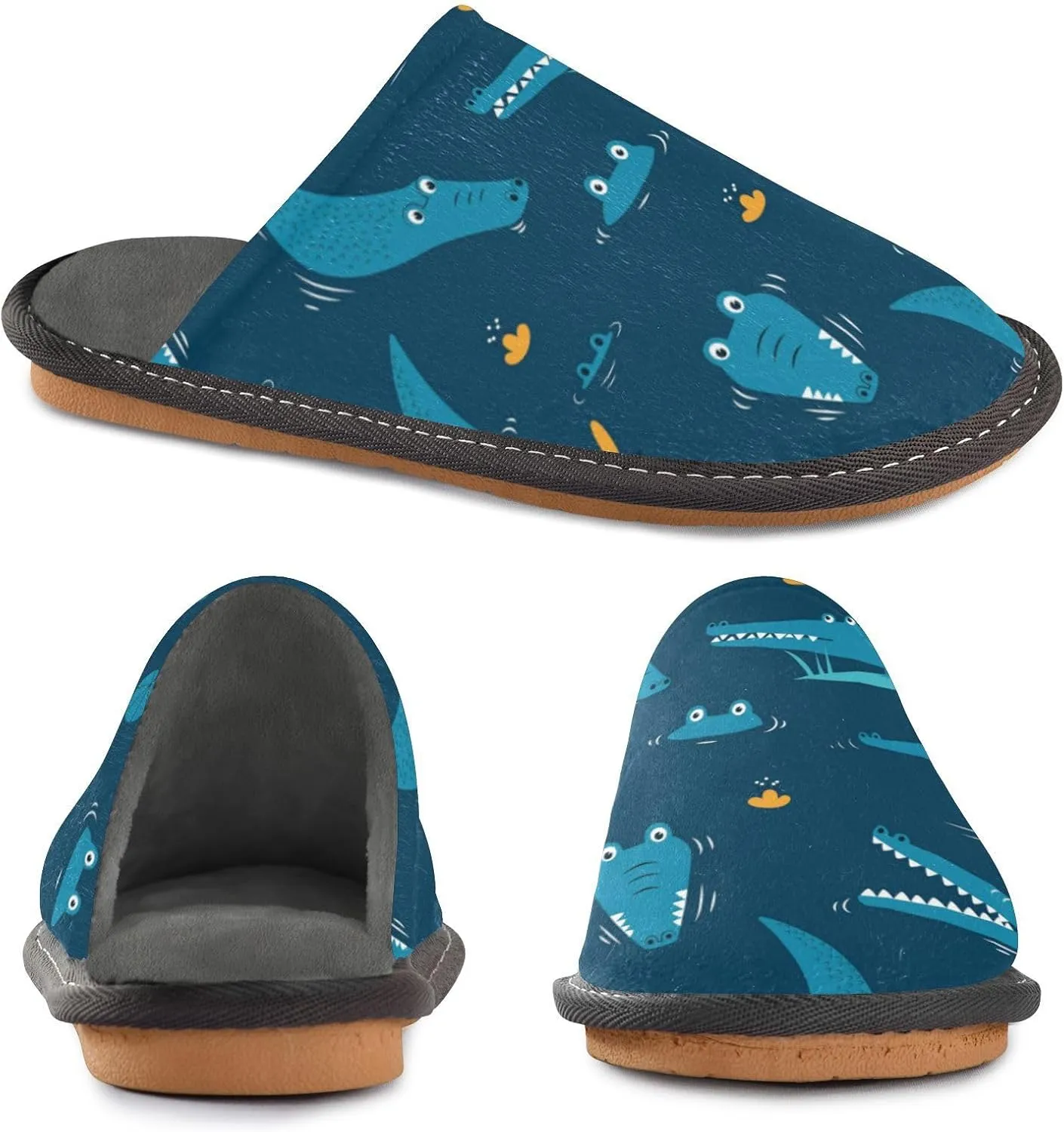 Spa Slippers Indoor House Fuzzy Slippers Soft Memory Foam Non-Slip Home Slipper Winter Shoes For Bedroom Hotel Travel 4-11
