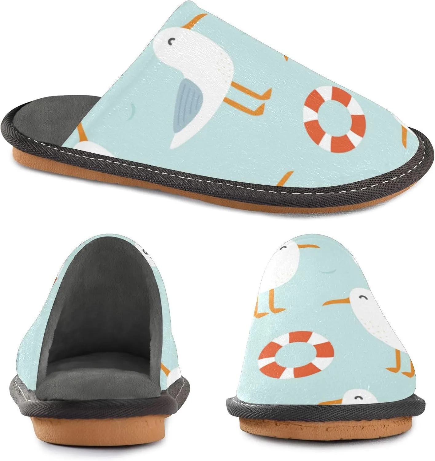 Spa Slippers Indoor House Fuzzy Slippers Soft Memory Foam Non-Slip Home Slipper Winter Shoes For Bedroom Hotel Travel 4-11