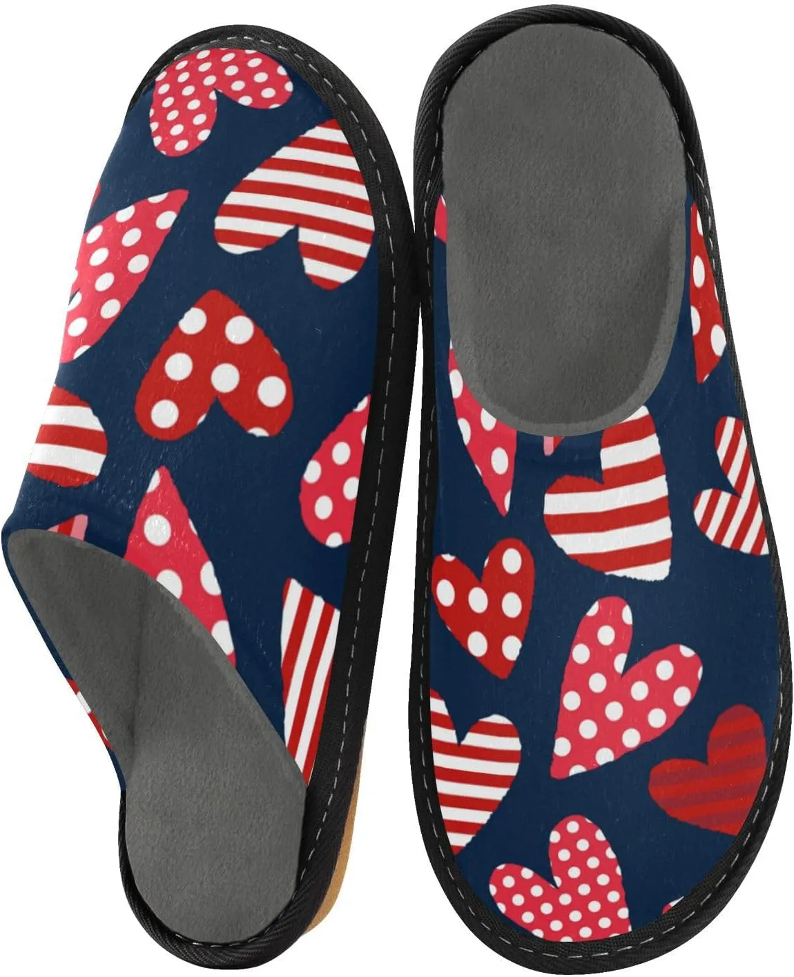 Spa Slippers Indoor House Fuzzy Slippers Soft Memory Foam Non-Slip Home Slipper Winter Shoes For Bedroom Hotel Travel 4-11
