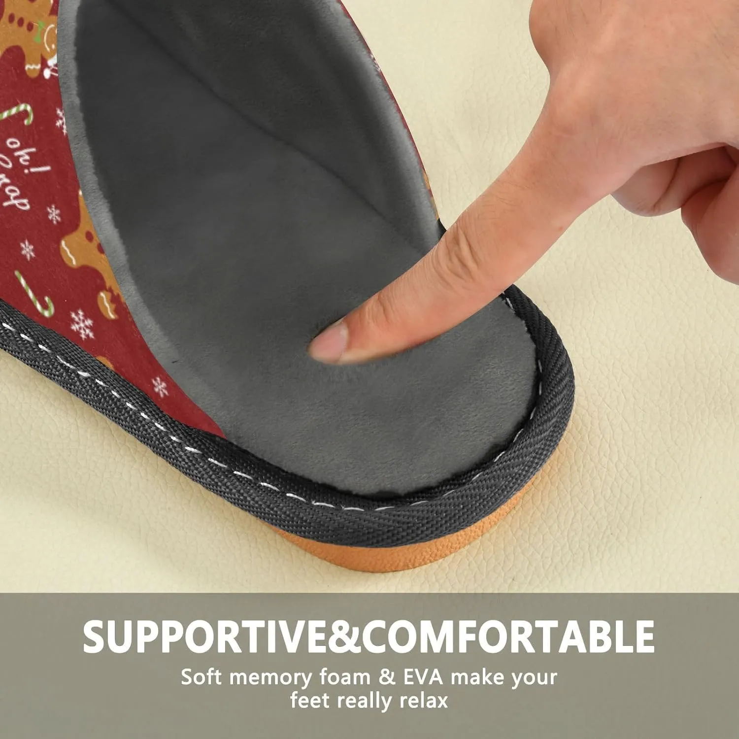 Spa Slippers Indoor House Fuzzy Slippers Soft Memory Foam Non-Slip Home Slipper Winter Shoes For Bedroom Hotel Travel 4-11