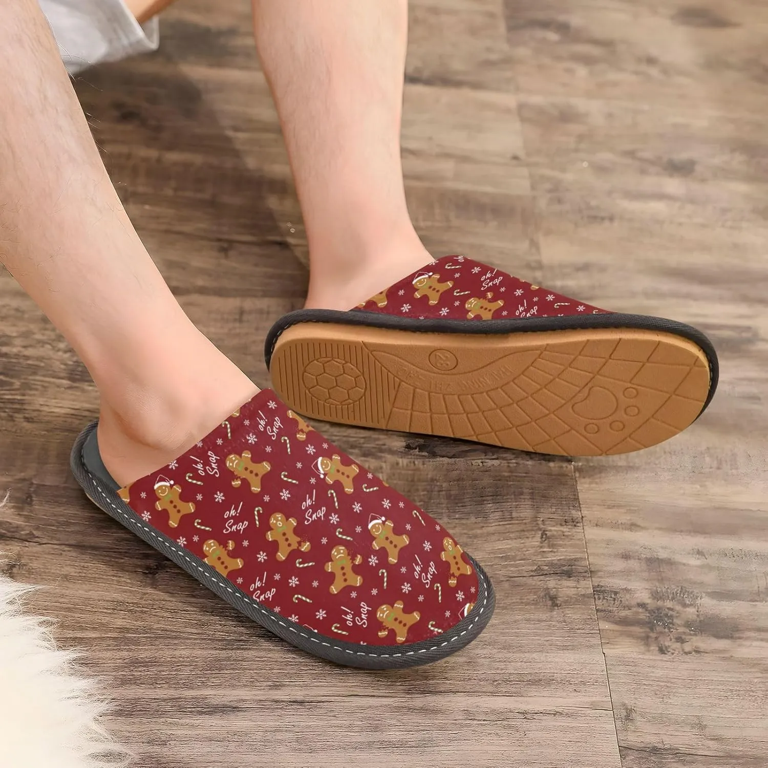 Spa Slippers Indoor House Fuzzy Slippers Soft Memory Foam Non-Slip Home Slipper Winter Shoes For Bedroom Hotel Travel 4-11