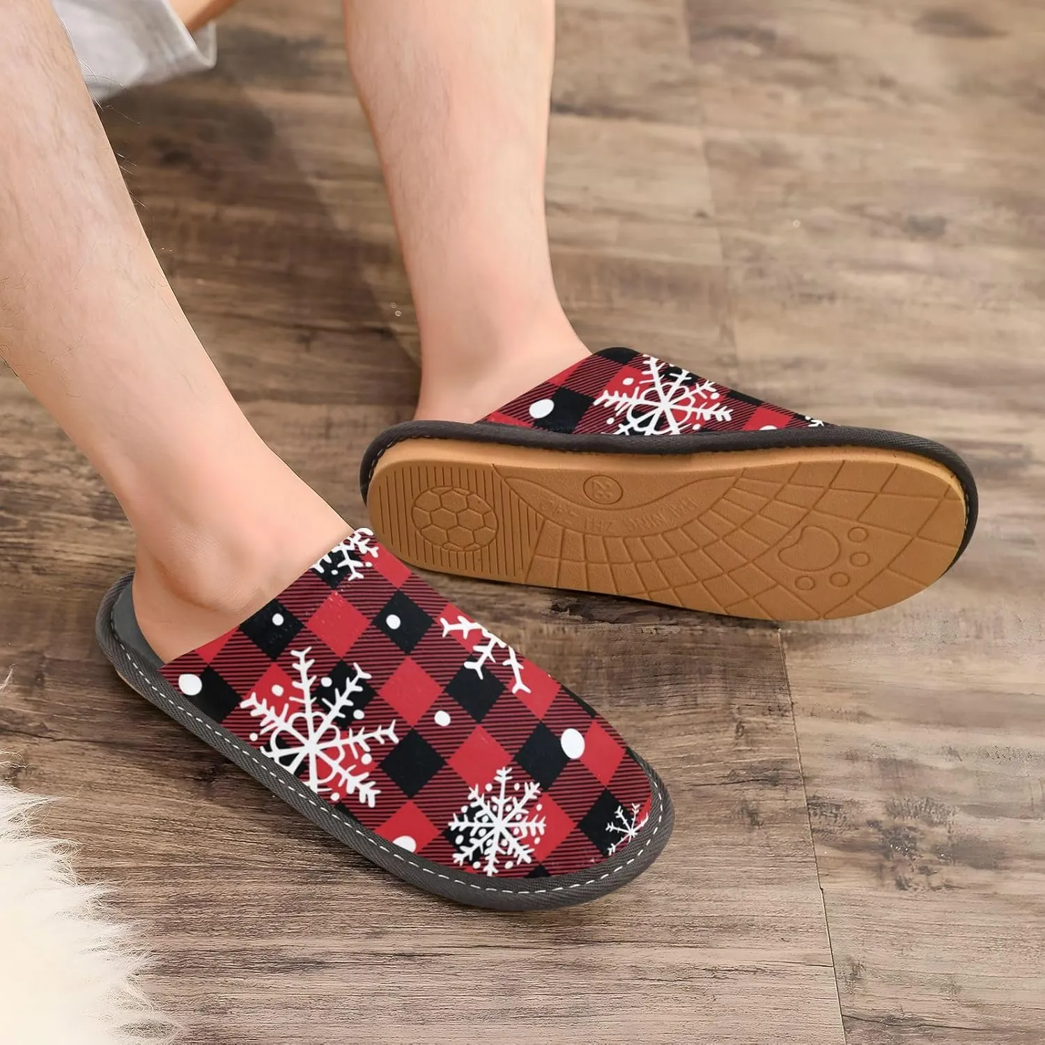Spa Slippers Indoor House Fuzzy Slippers Soft Memory Foam Non-Slip Home Slipper Winter Shoes For Bedroom Hotel Travel 4-11