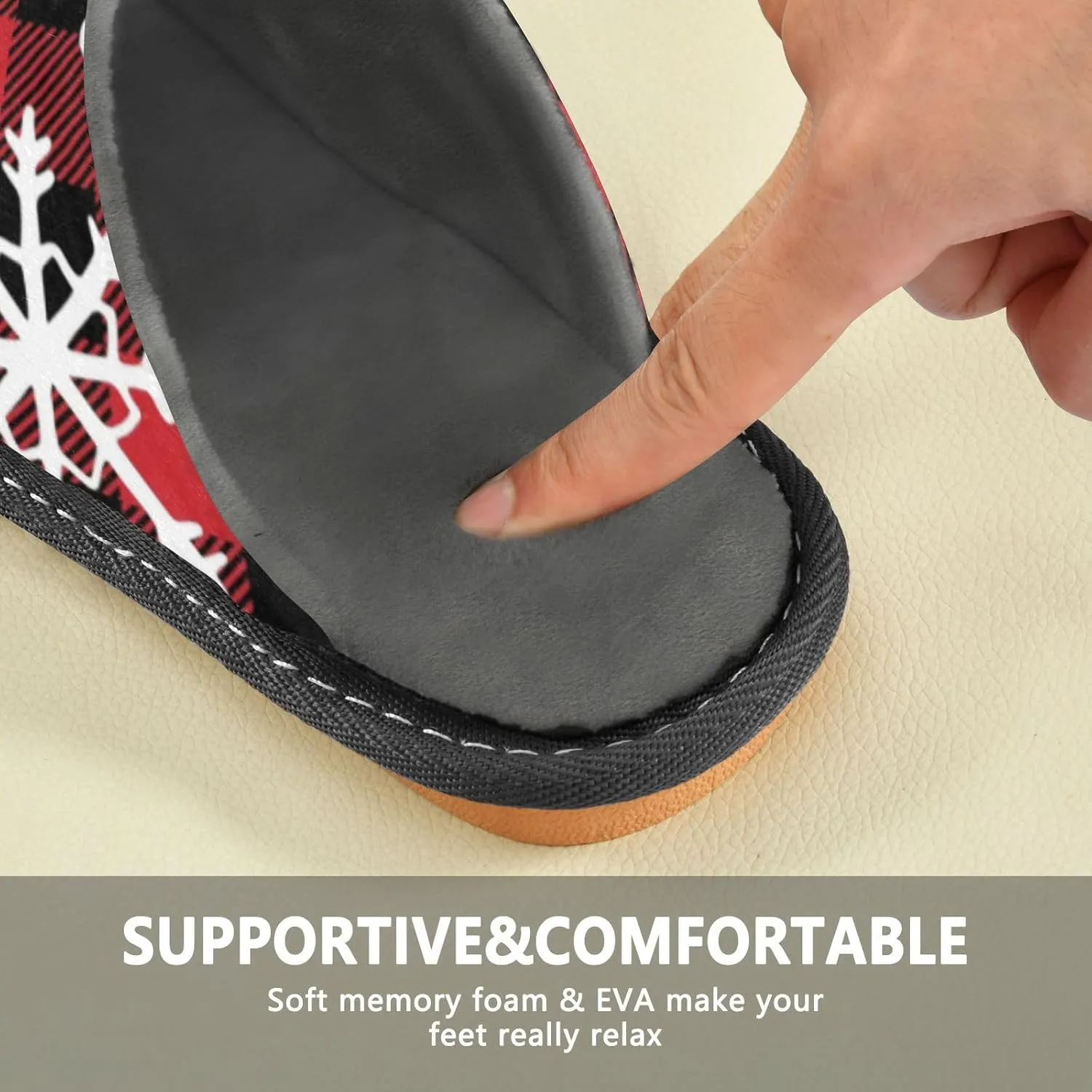 Spa Slippers Indoor House Fuzzy Slippers Soft Memory Foam Non-Slip Home Slipper Winter Shoes For Bedroom Hotel Travel 4-11
