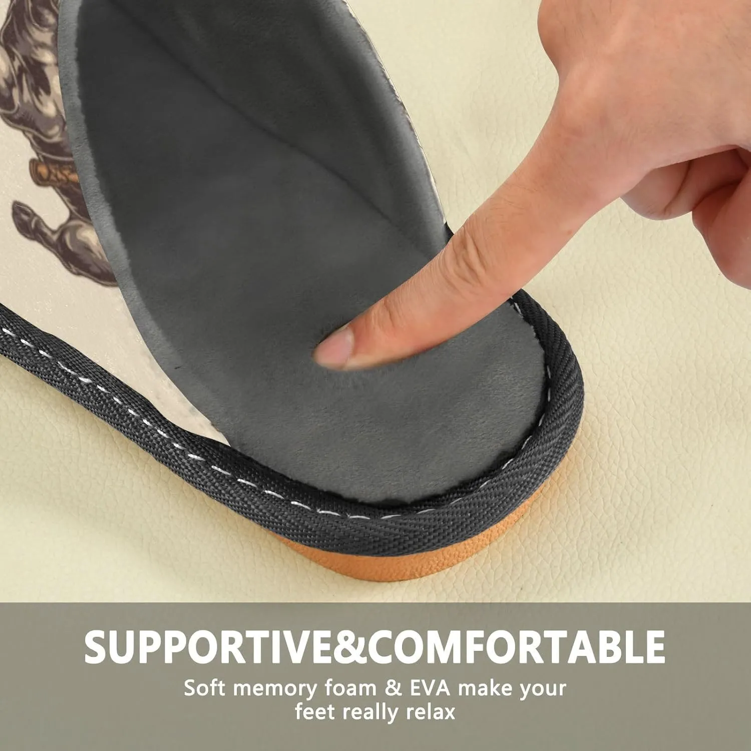 Spa Slippers Indoor House Fuzzy Slippers Soft Memory Foam Non-Slip Home Slipper Winter Shoes For Bedroom Hotel Travel 4-11