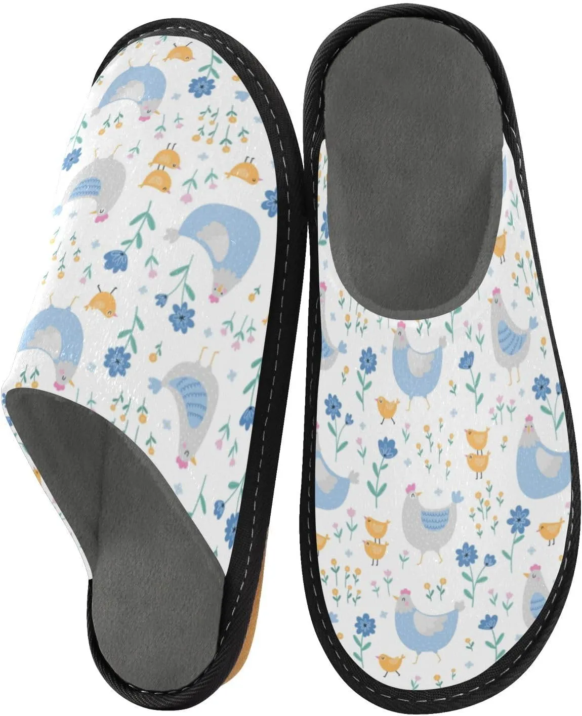 Spa Slippers Indoor House Fuzzy Slippers Soft Memory Foam Non-Slip Home Slipper Winter Shoes For Bedroom Hotel Travel 4-11