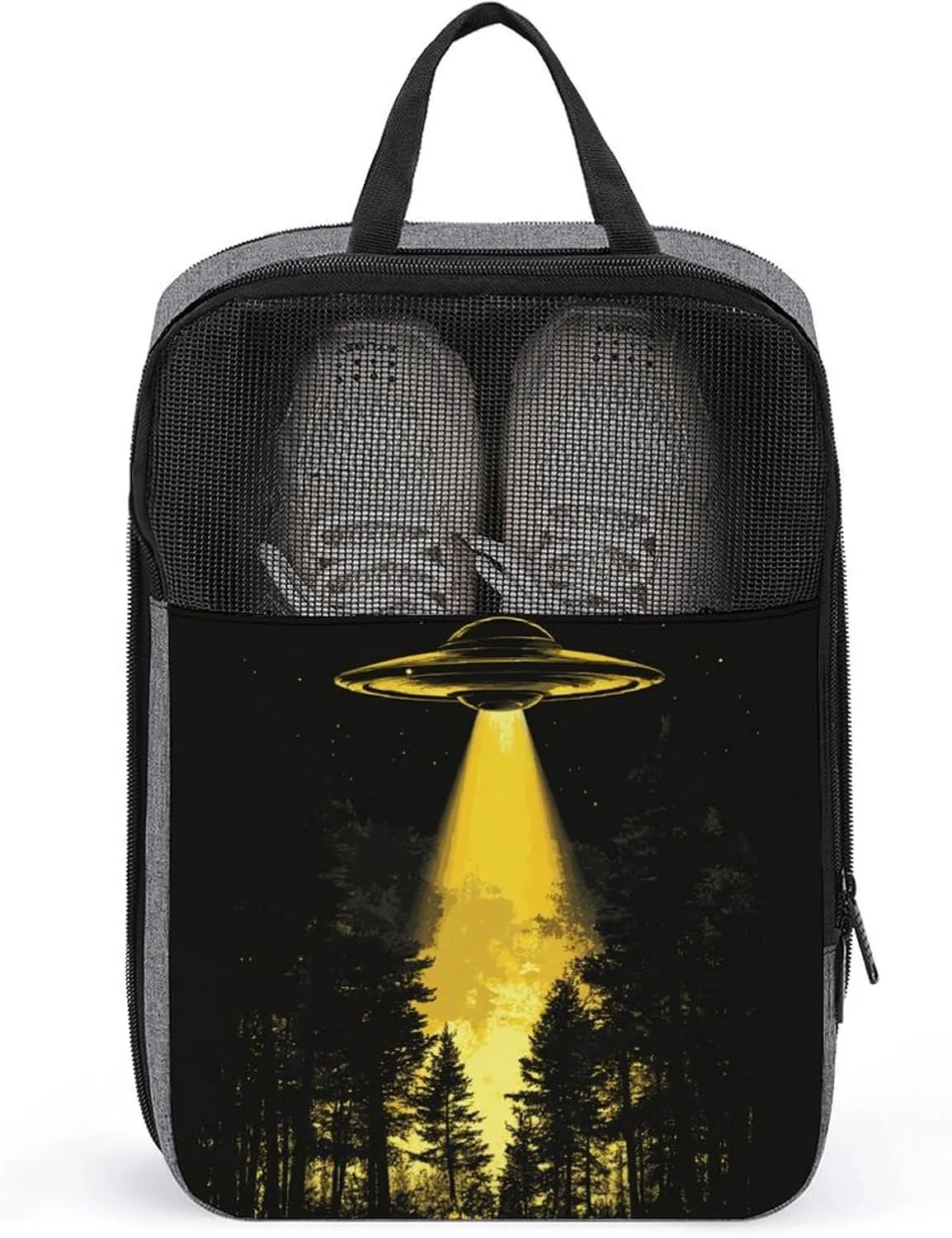 Spacecraft Beaming Light Into The Forest Shoe Bag for Travel Daily Use Anti-dust Storage Carrier Golf Shoe Pouch