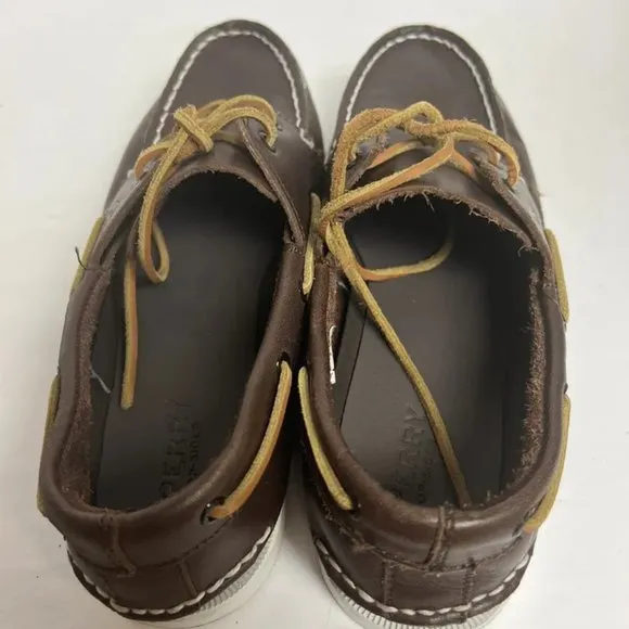 Sperry Boys AO Boat Shoe Brown Size 6 M