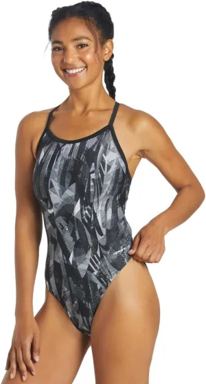 Sporti Thin Strap Girls' Athletic One-Piece Swimsuit – Multi Color Competitive Bathing Suit Swimwear for Youth Swimmers