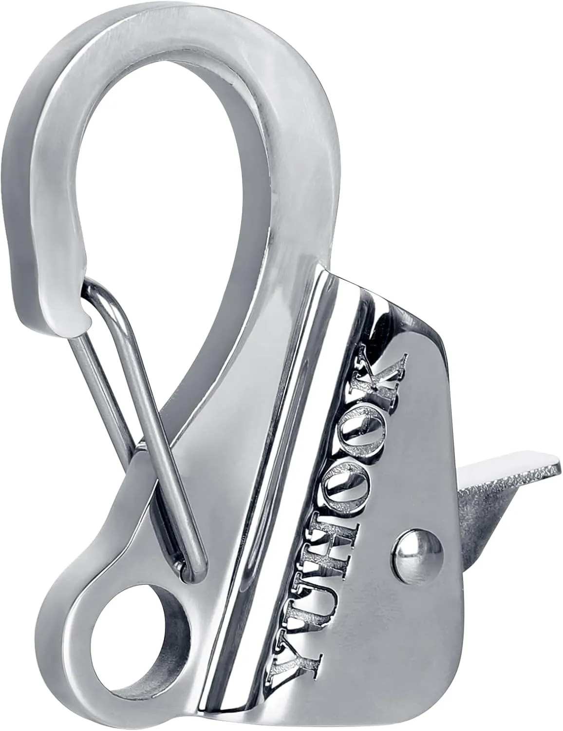 Stainless Steel Boat Anchor Hook, Easy to Use, Quick Release Hook Anchor System for Small Boat Pontoon and Kayak (Rope Not Included)