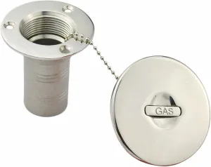 Stainless Steel316 Boat Deck Fill/Filler Keyless Cap - Straight Neck 1-1/2in(38mm) with Gas Deck Hardware fit for Boat Yacht Caravan