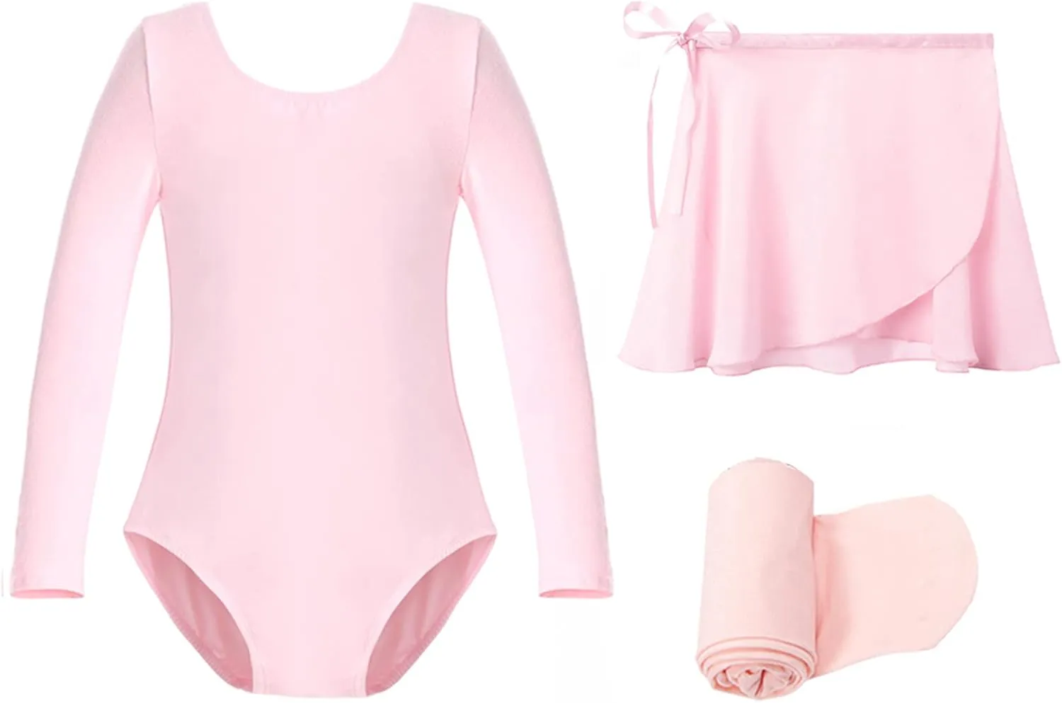 Stelle Ballet Leotards for Girls Toddler Dance Dress Outfit Combo with Skirt and Tights (Toddler/Little Kid/Big Kid)