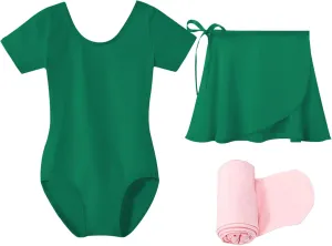 Stelle Ballet Leotards for Girls Toddler Dance Dress Outfit Combo with Skirt and Tights (Toddler/Little Kid/Big Kid)