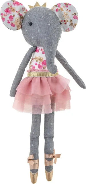 Stephen Joseph, Tiny Dancers Stuffed Doll for Child or Toddler, Toy Room or Kids Bedroom Decor, Fancy Friends Stuffed Animals for Girls & Boys, Elsie Elephant