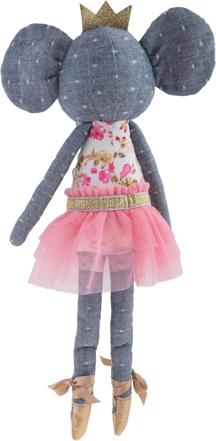 Stephen Joseph, Tiny Dancers Stuffed Doll for Child or Toddler, Toy Room or Kids Bedroom Decor, Fancy Friends Stuffed Animals for Girls & Boys, Elsie Elephant