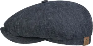 Stetson Hatteras Linen Newsboy Cap Women/Men | Made in The EU