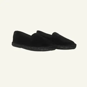 Suede Tonal Espadrille - Black