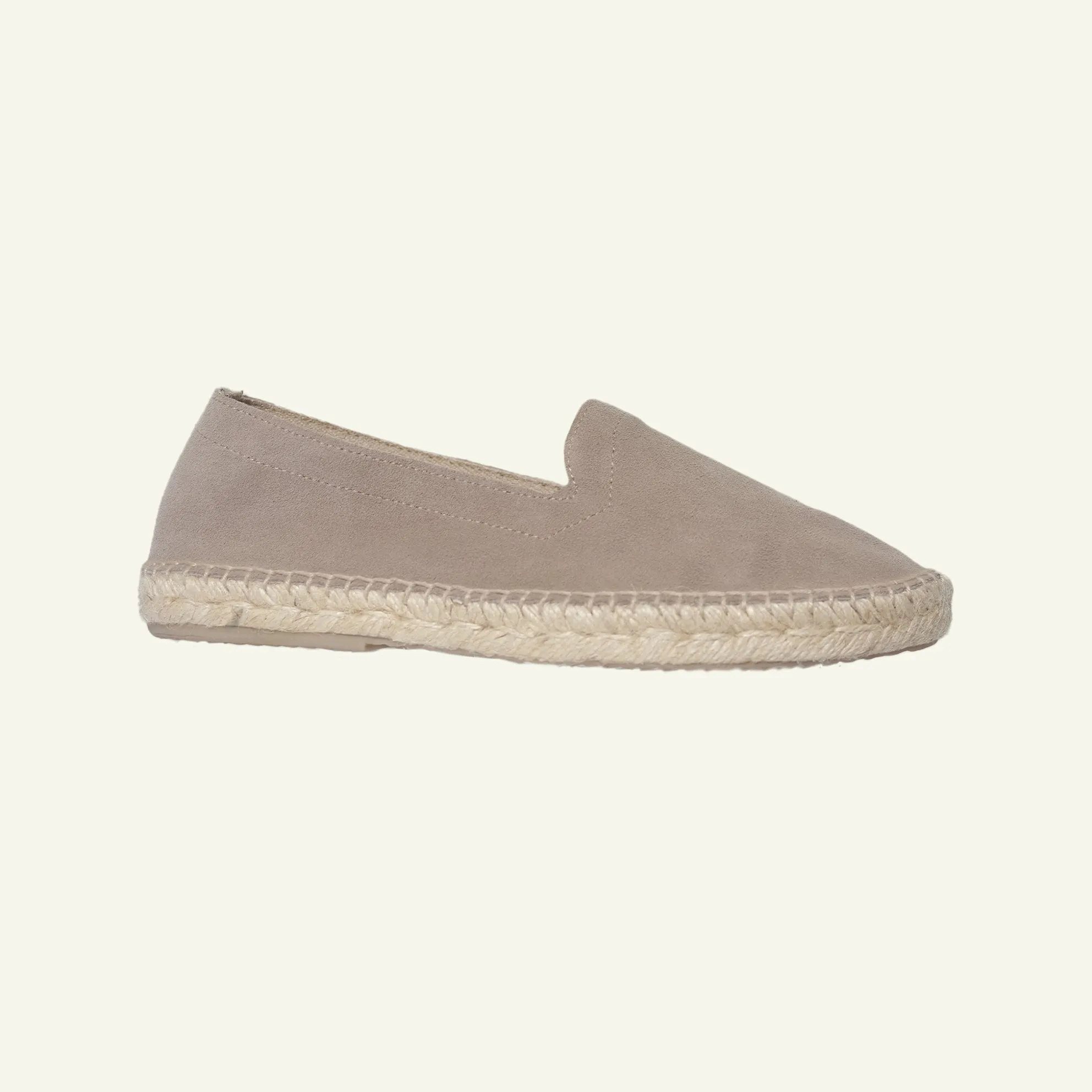 Suede Tonal Espadrille - Stone