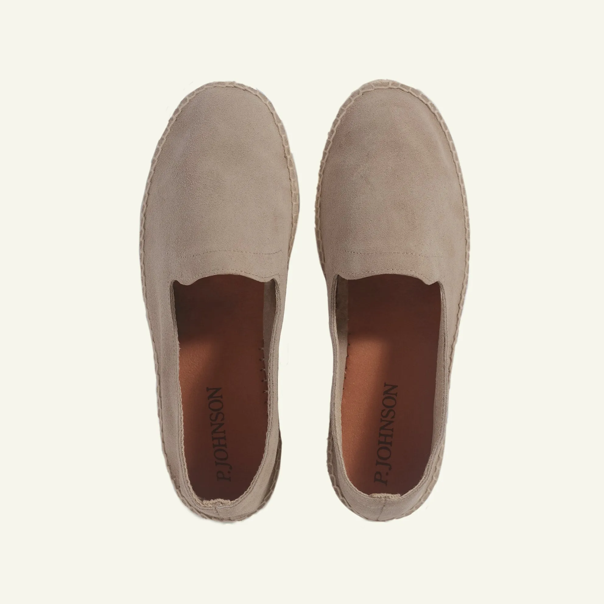Suede Tonal Espadrille - Stone