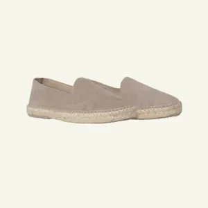 Suede Tonal Espadrille - Stone