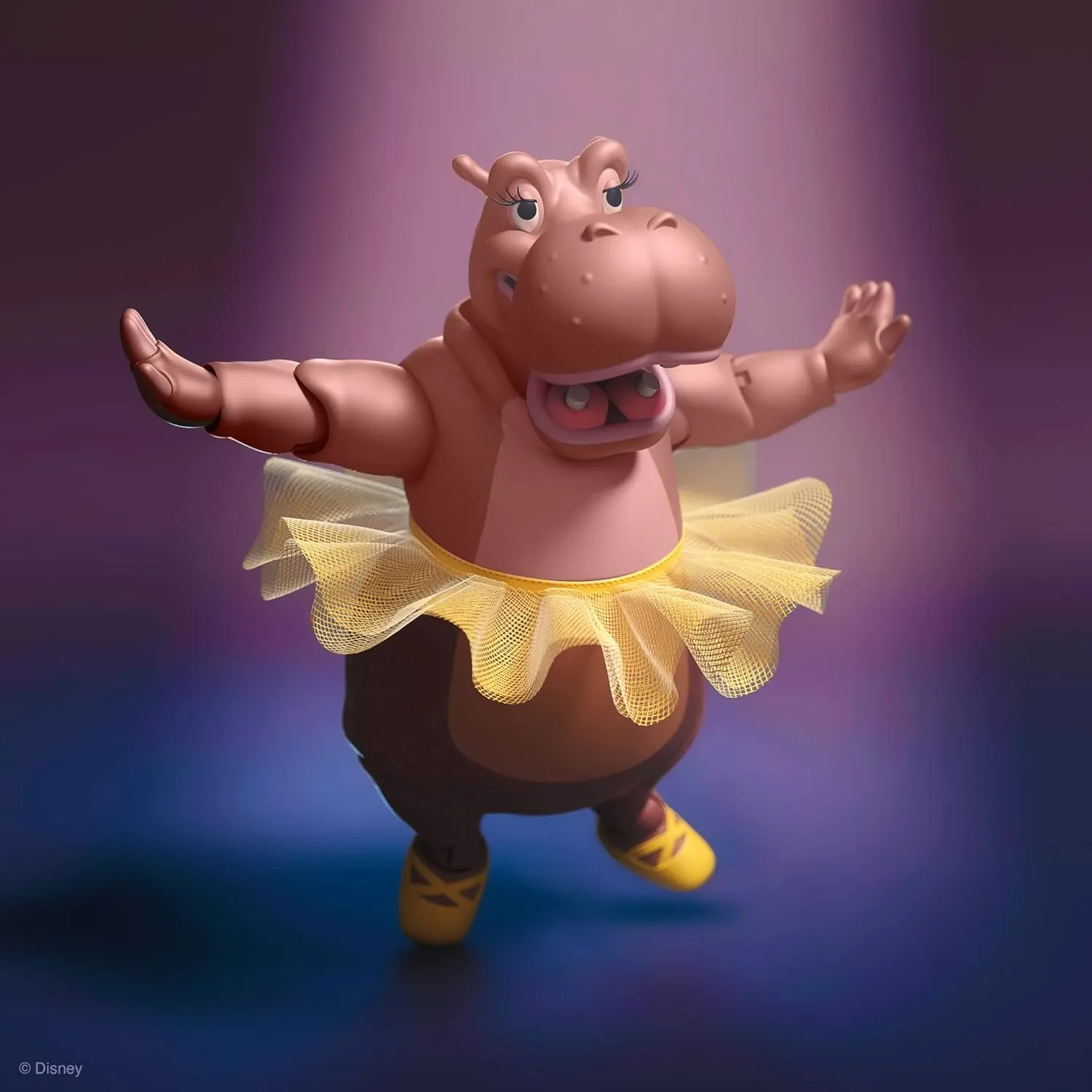 Super7 ULTIMATES! Disney Fantasia Hyacinth Hippo - 7" Disney Action Figure with Accessories Classic Disney Collectibles and Retro Toys