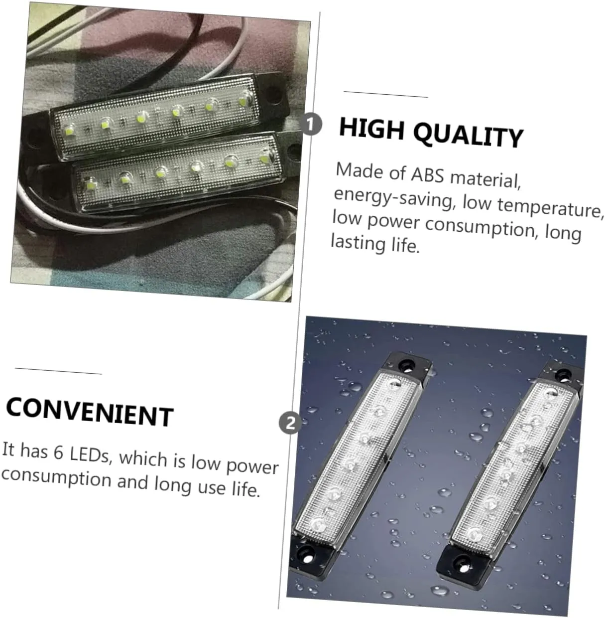 SUPVOX 18pcs Boat Navigation Lights Leds Energy-saving Interior Lighting for Stern Deck and Night Decoration for Boats Yachts and Trailers