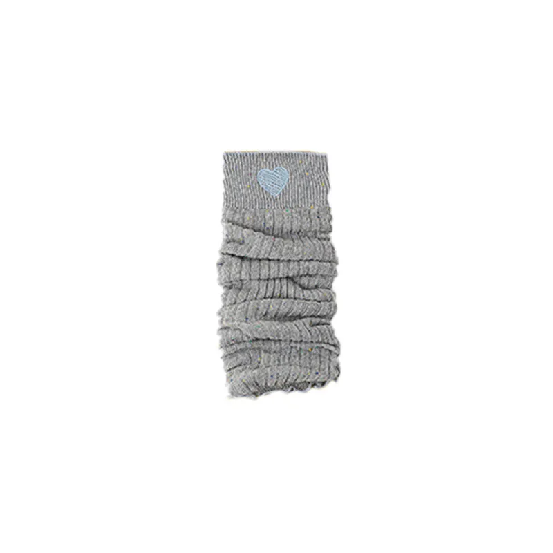 Sweetnana Thin Cotton Lose Leg Warmers for Spring and Summer Heart Embroidery Ballet Style