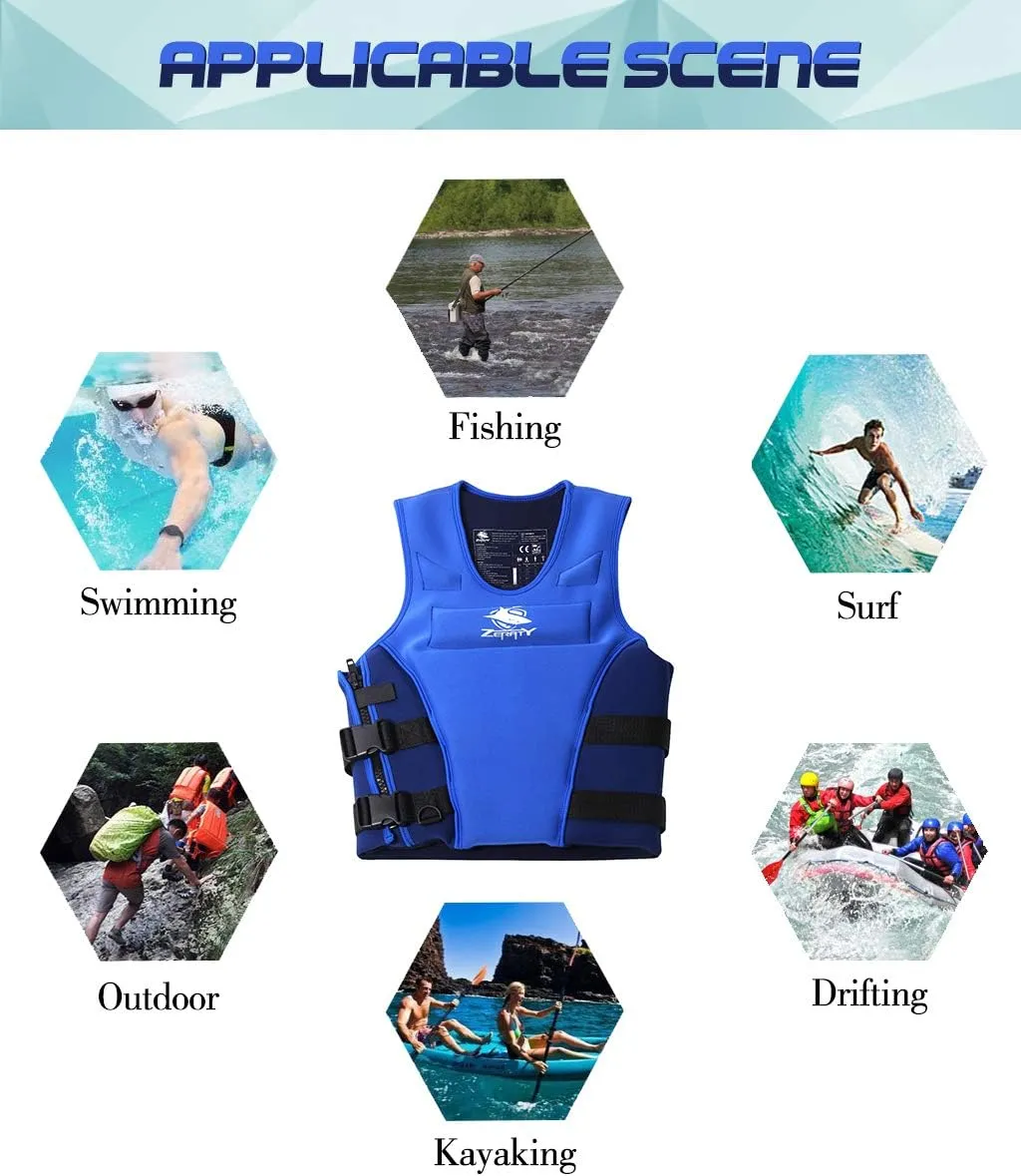 Swim Vest Float Jacket for Adult, Float Suit for Kayaking Fishing Surfing Canoeing Sailing