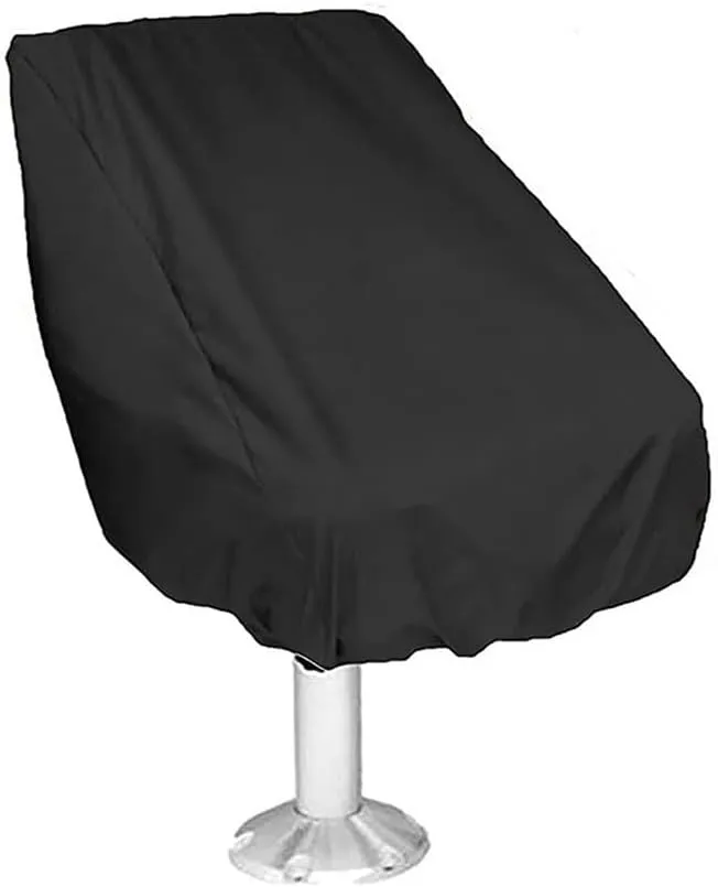 Tarp, Boat Seat Covers, Heavy Duty 420D Boat Seat Cover UV Resistant Pontoon Seat Covers Waterproof Replacement Boat Seat Covers (Color : Preto, Size : 22x24x25inch)