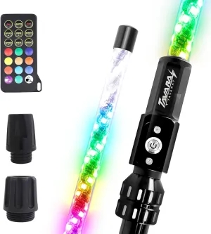 Tavaray 3FT Boat Navigation Lights, Nav Lights for Boats with 600  Dynamic RGB Patterns, Remote Control, 2NM Coast Guard Compliant, 360° Visibility, Boat Stern Light with Top White LED