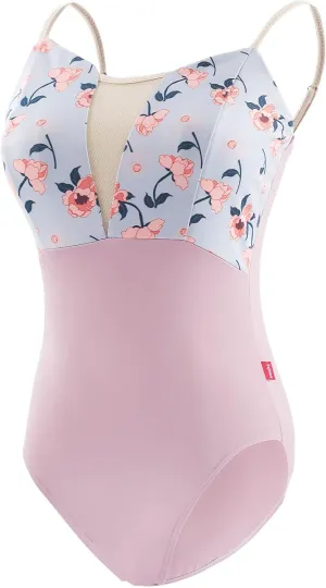 Teen Girls Women Floral Print Leotards for Ballet, Dance, Aerial Yoga, Swim