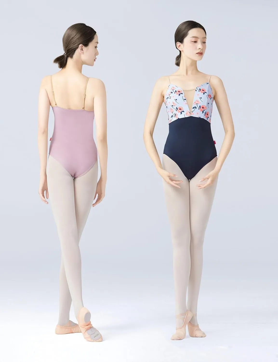 Teen Girls Women Floral Print Leotards for Ballet, Dance, Aerial Yoga, Swim