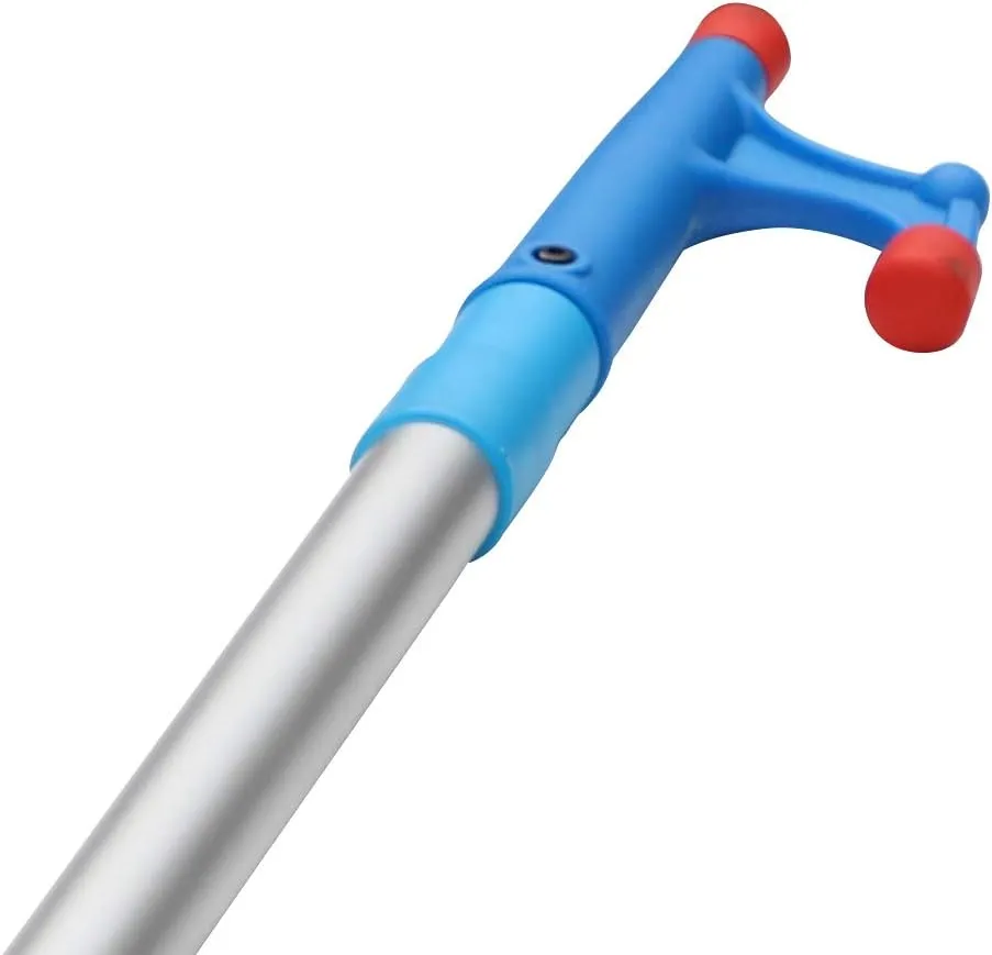 Telescoping Boat Hook with Threaded End,4.5-12ft,Black,Blue,Orange Available