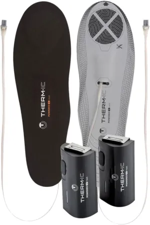 THERM-IC Set Heat Flat   C-Pack 1300-1 Pair of Thin Easy-to-Cut Heated Insoles with Ultra-Fine Heating Elements & 1300 mAh Insole Batteries - Long-Lasting Warm Insole Boot Heaters
