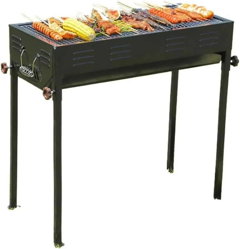 Thickened BBQ Barbecue Grill BBQ Camping Barbecue Charcoal Home Outdoor Portable Barbecue Rack