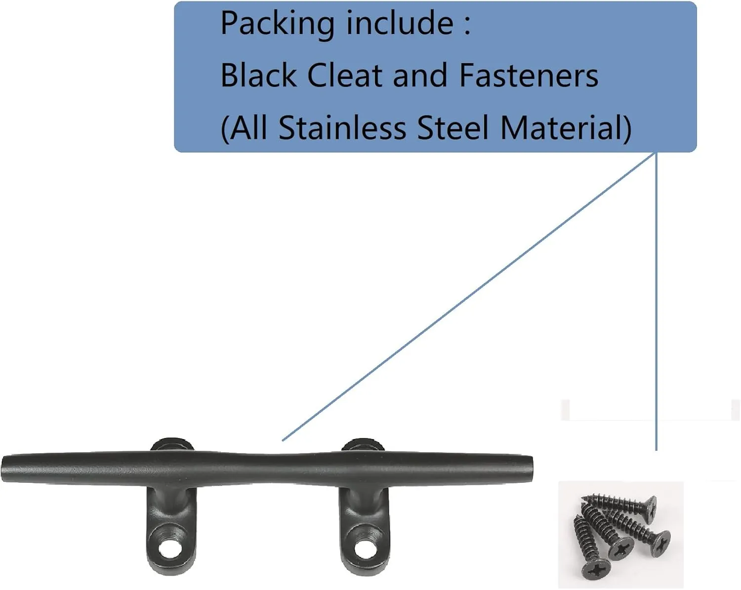 Thorn Dock Cleat Marine Stainless Steel Open Base
