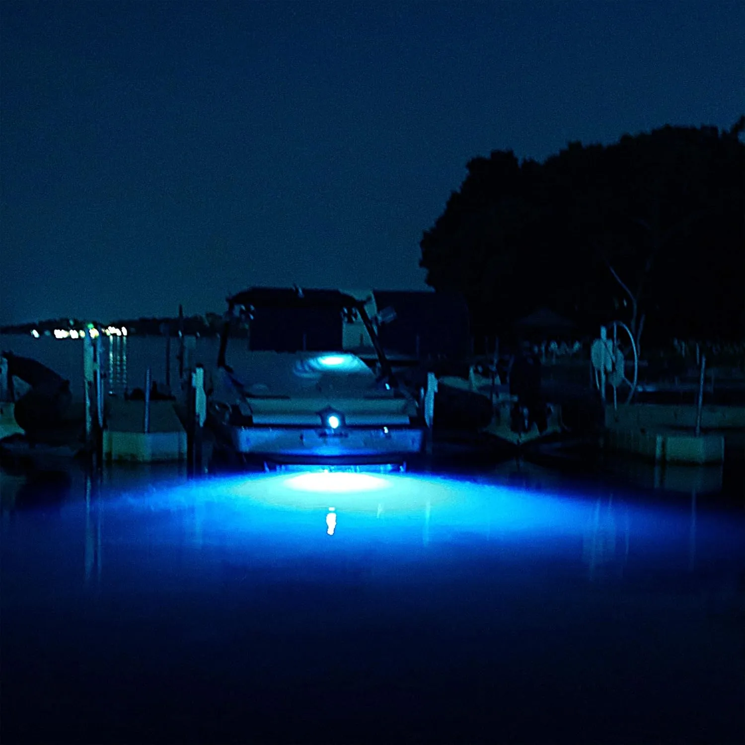 Tidal Wake IP68 Underwater 1/2in Standard Boat Drain Plug LED Light, Brilliant Underwater Lighting in Minutes! No Holes to Drill!