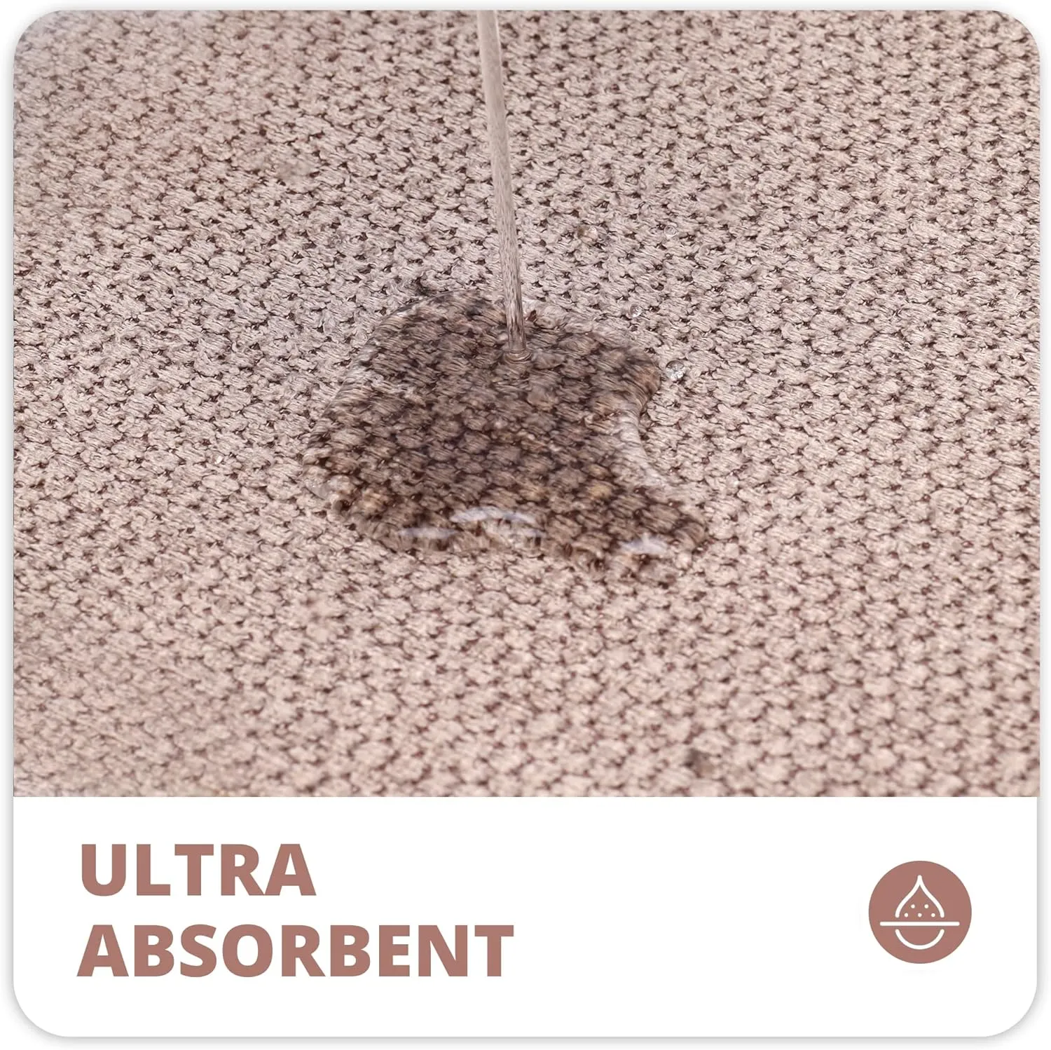 Toilet Rugs U Shaped Bathroom Rug,Machine Washable Non Slip Quick Dry Super Absorbent Ultra Thin Toilet Mats for Bathroom Toilet.(Beige,20''x24'',U Shaped)