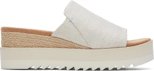 TOMS Womens Diana Platform Espadrille Casual Sandals Casual Mid Heel 2-3" - Black