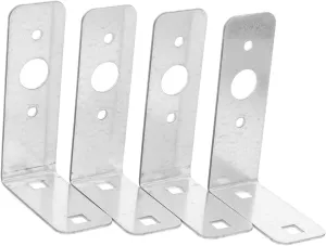 Toyvian 4pcs l Shape Trailer Tail Light Bracket for Boat Rear Brake Light Mounting