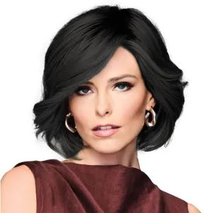 TREND ALERT Chin-Length Full Volume Bob Boy Cut Wig, Designer Series by Hairuwear, Average Cap Size, GF1-2 Double Espresso