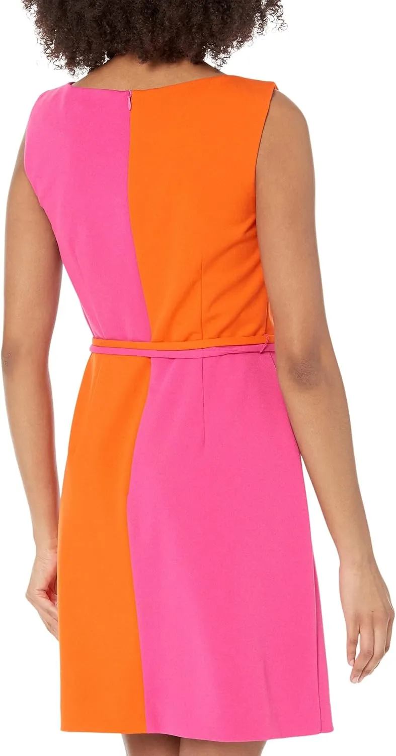 Trina Turk Women's Color Block Belted Dress