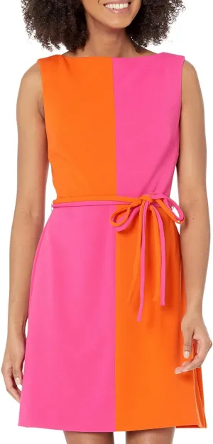 Trina Turk Women's Color Block Belted Dress
