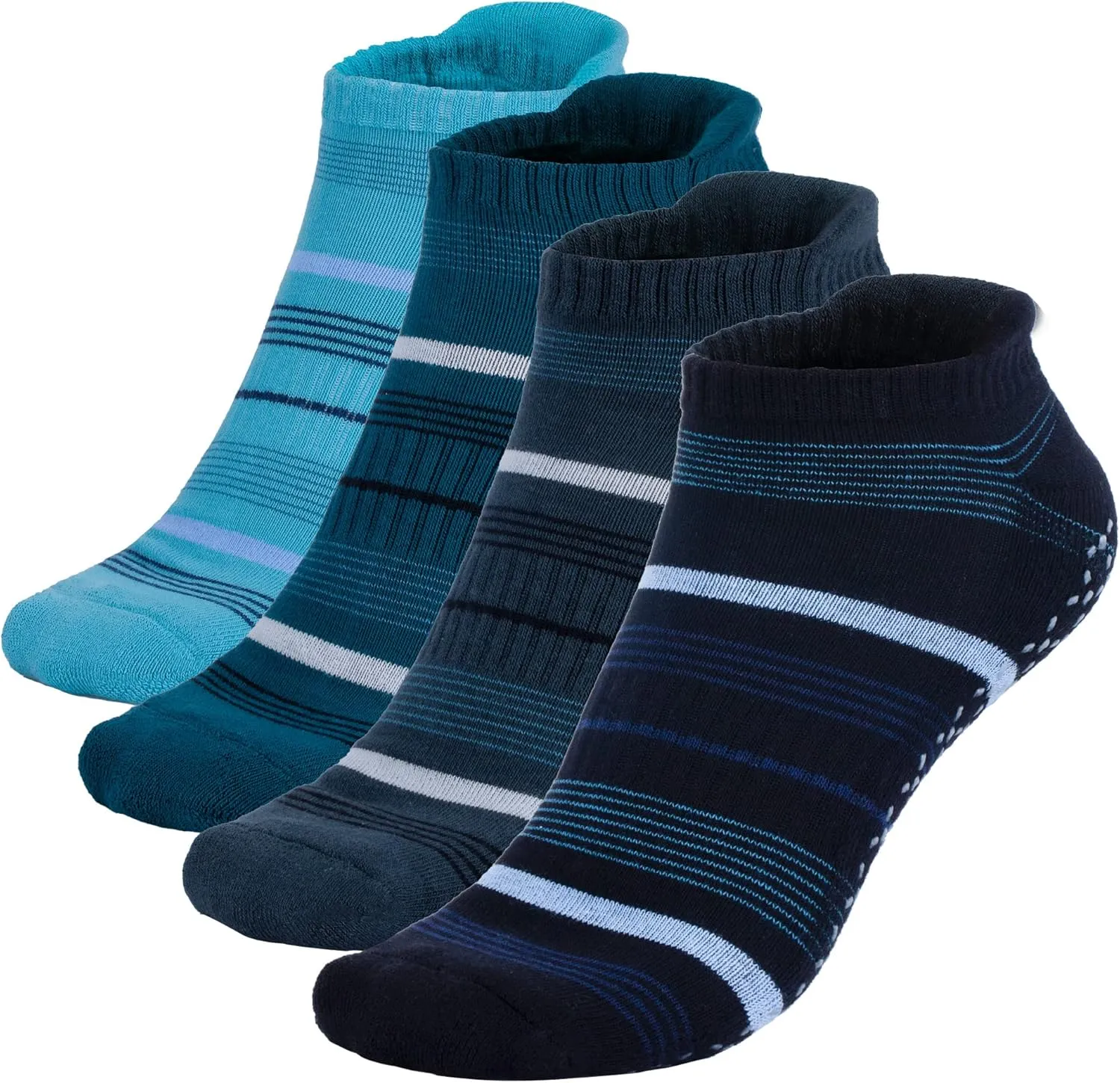 unenow Unisex Non Slip Grip Socks with Cushion for Yoga Pilates Barre Home & Hospital