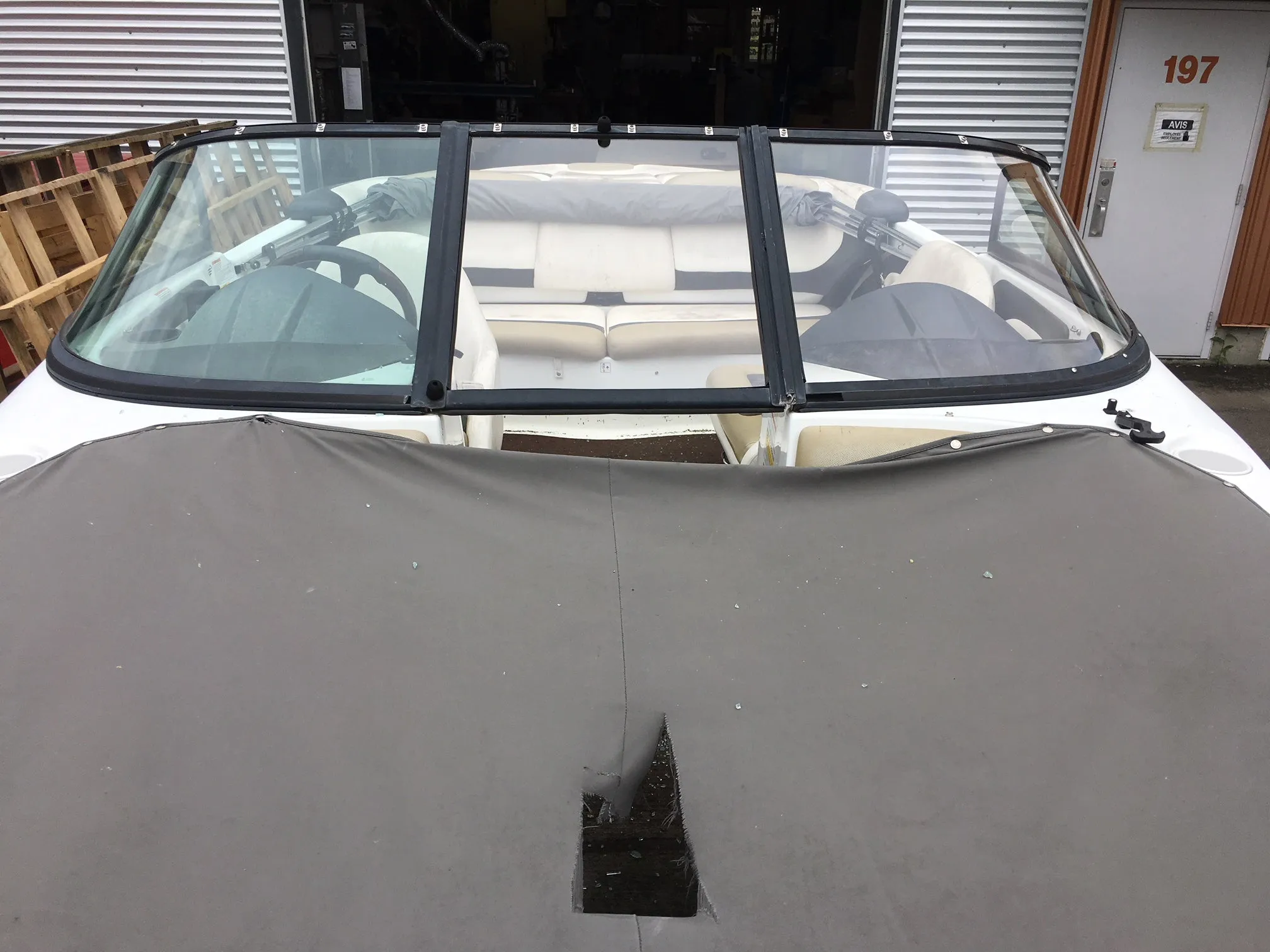 Universal Curved Glass Boat Windshield Repair