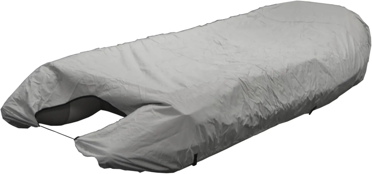 UV Resistant Inflatable Dinghy Boat Cover, Grey, 10-11-Feet