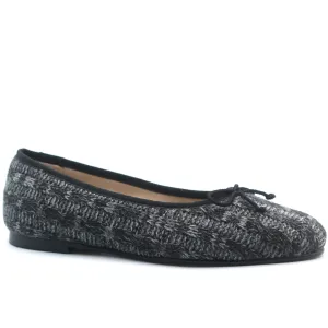 Valencia Grey Knit Ballet Flat