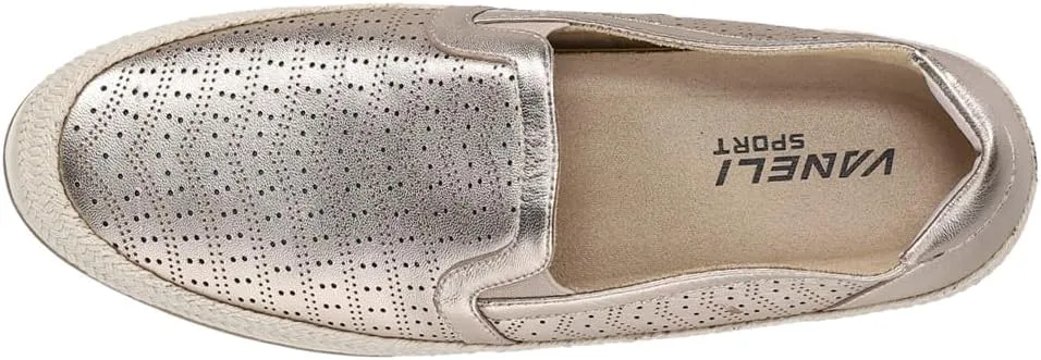VANELi Womens Quasar Perforated Espadrille Slip On Sneakers Shoes Casual - Off White